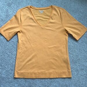 Chicos size 1 Orange short sleeve Tshirt